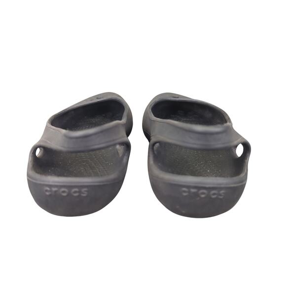 Crocs Taylor Slingback Slip-on Shoes 200092 Black Round Toe Flats Women's Size 7 - Picture 5 of 8